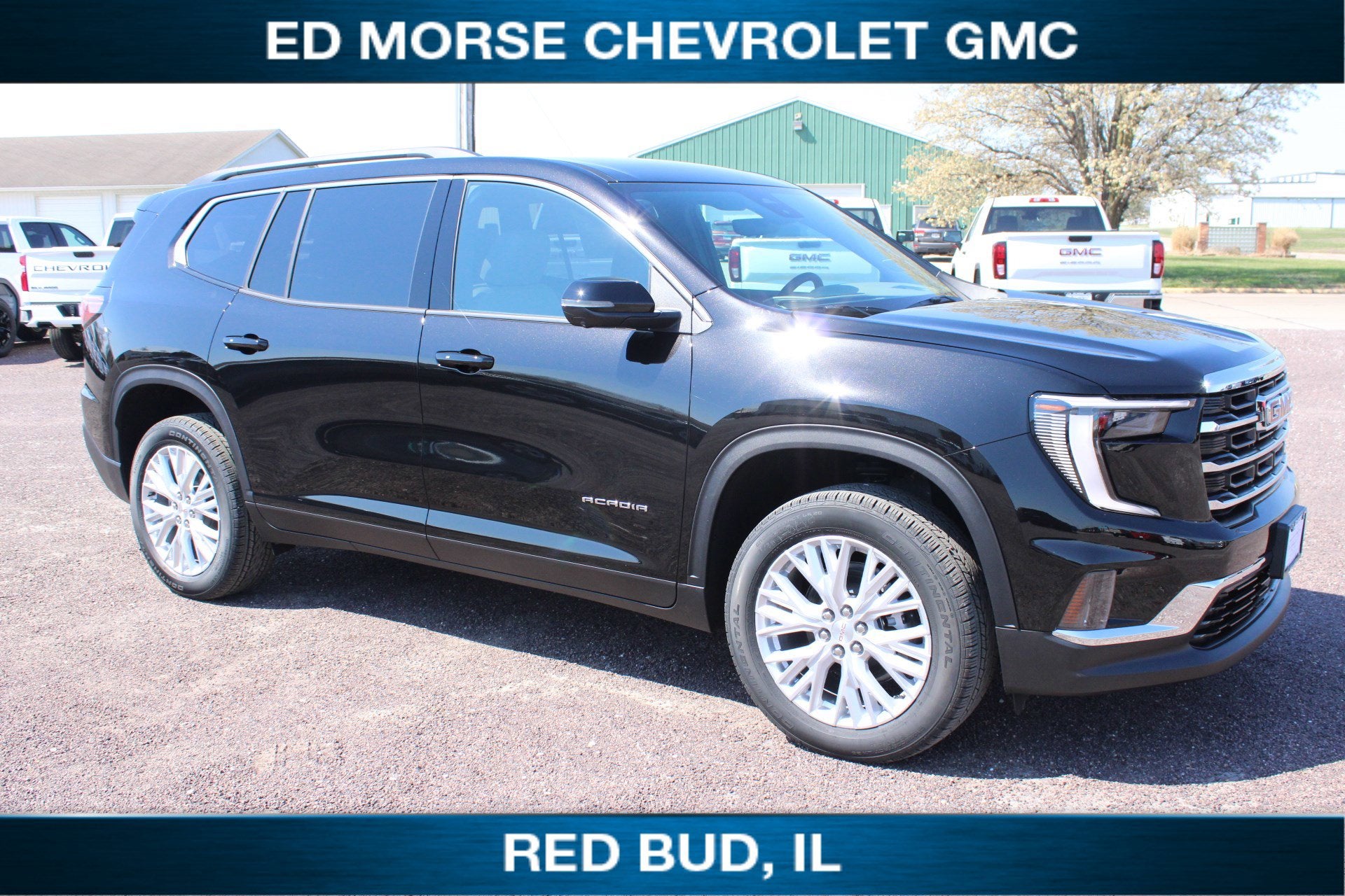2026 GMC Acadia Elevation in Ebony Twilight Metallic — front three-quarter view