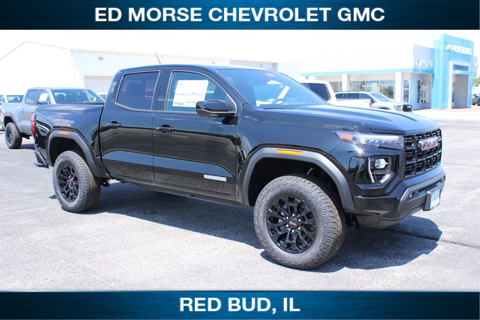 2026 GMC Canyon Elevation in Onyx Black — front three-quarter view