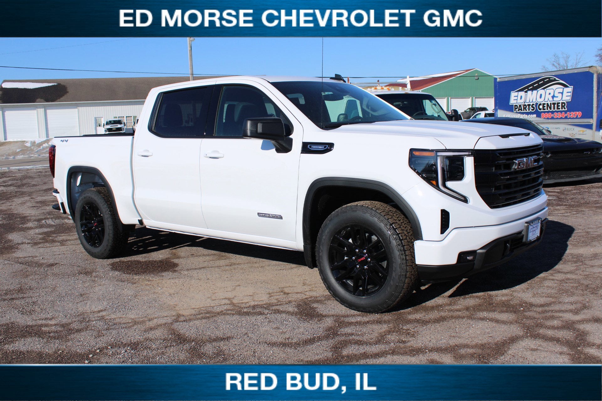 2026 GMC Sierra 1500 Elevation in Summit White — front three-quarter view