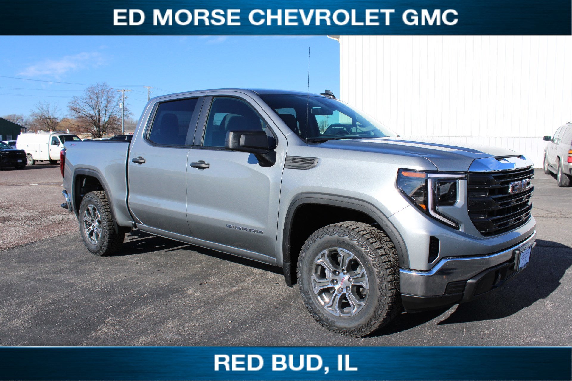 2026 GMC Sierra 1500 Pro in Sterling Metallic — front three-quarter view