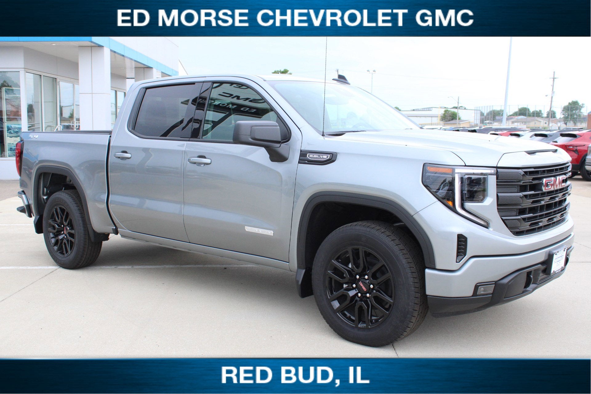 2026 GMC Sierra 1500 Elevation in Sterling Metallic — front three-quarter view