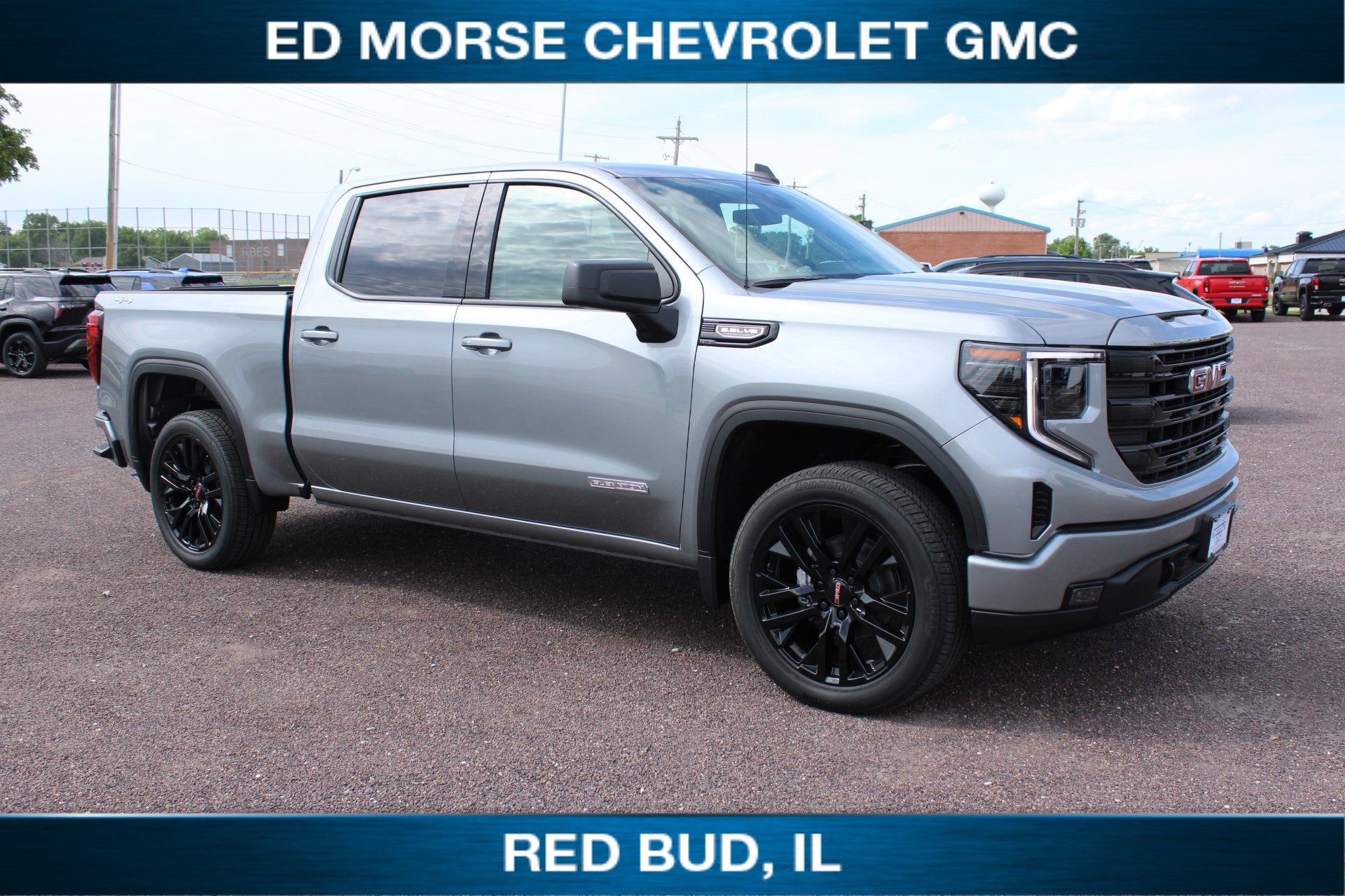 2026 GMC Sierra 1500 Elevation in Sterling Metallic — front three-quarter view