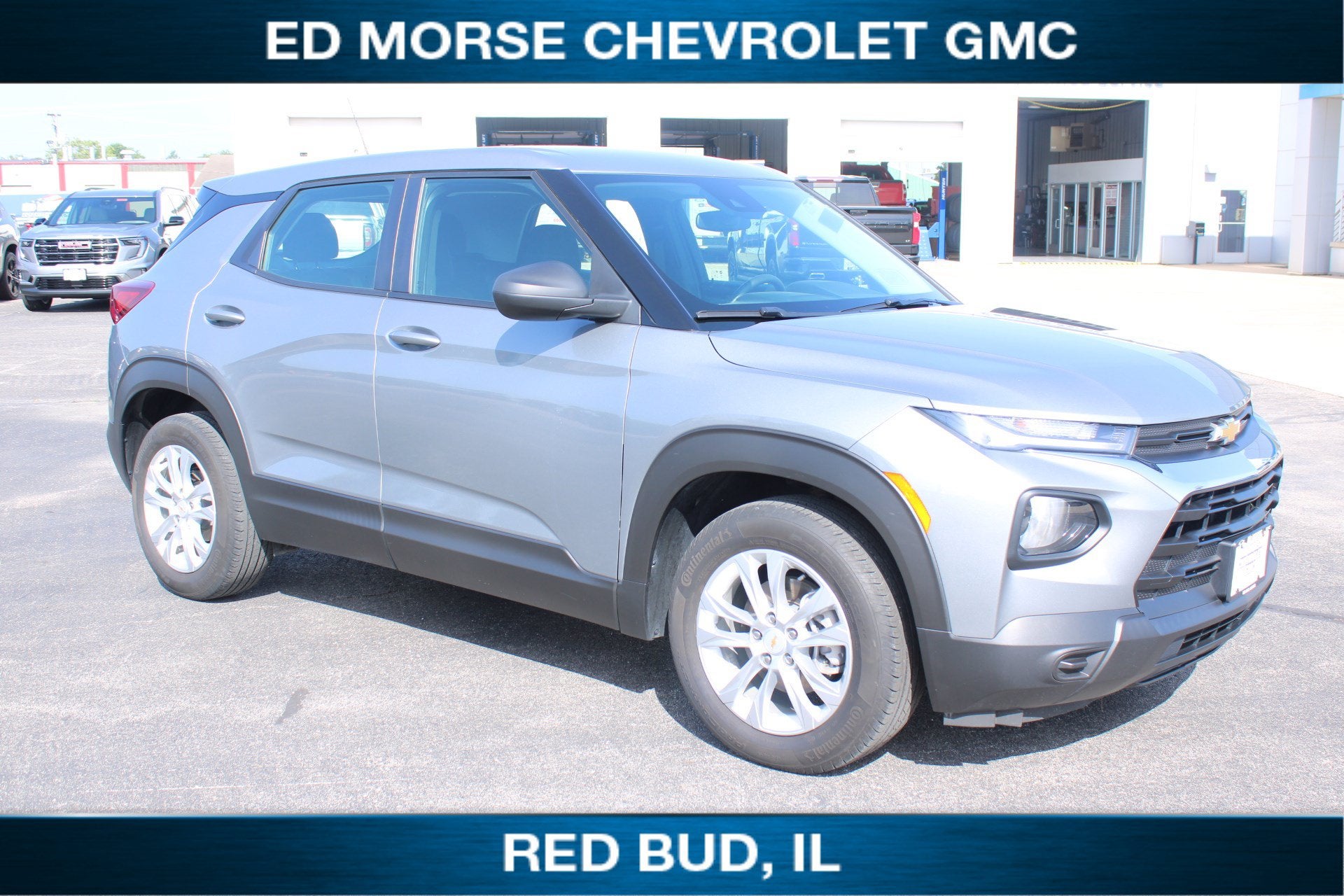 2023 Chevrolet Trailblazer LS in Sterling Gray Metallic — front three-quarter view